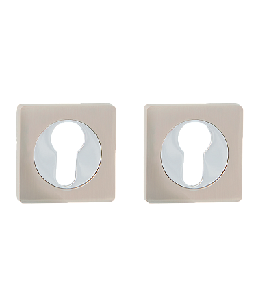 Накладки на ключевой цилиндр Накладка под цилиндр TANDOOR TDAL ET-02 SN/CP 